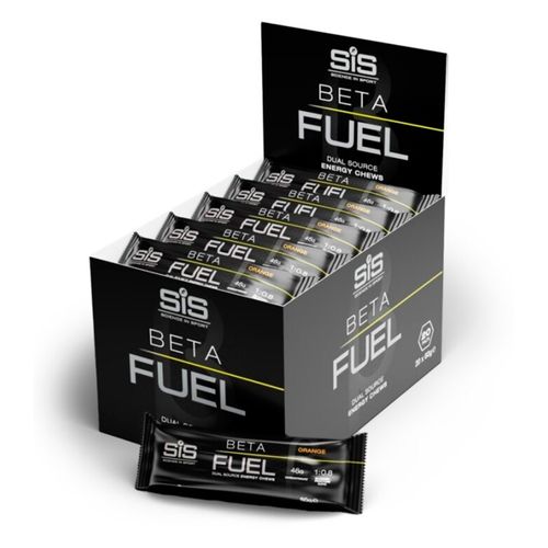 Caja SIS Barra Beta Fuel Energy Chew Naranja 60g 20U